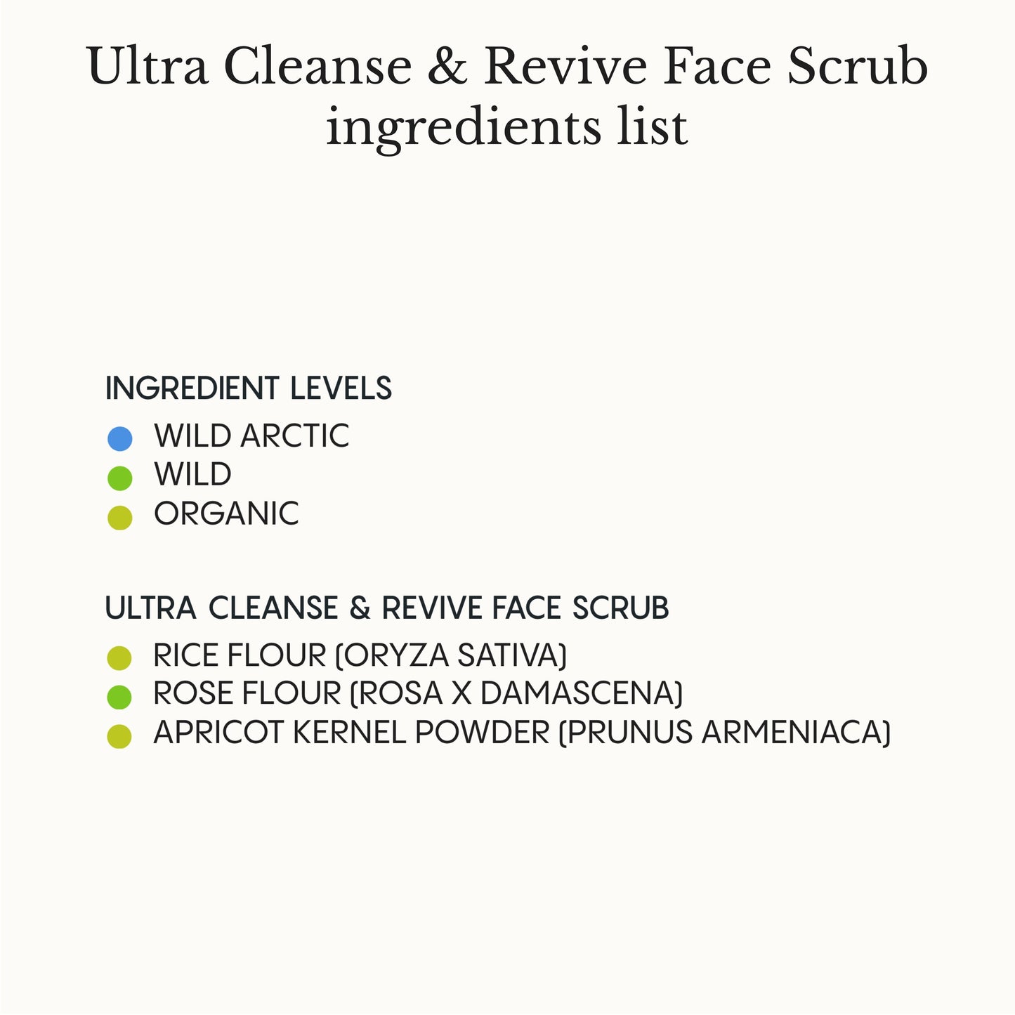 Ultra Cleanse & Revive Face Scrub